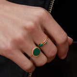 Bague plaquée or - CAB OVALE