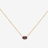 Gold necklace - CAB OVALE