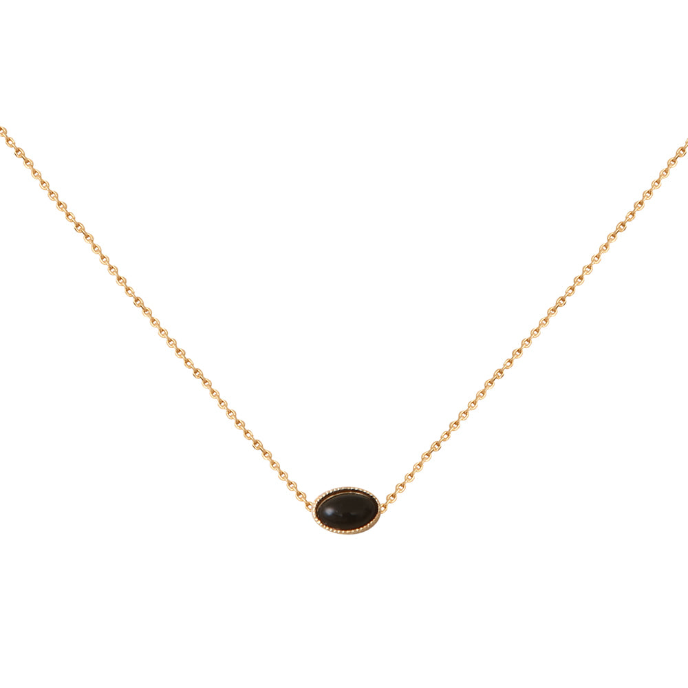 COLLIER CAB OVALE ONYX
