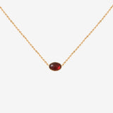 Gold necklace - CAB OVALE