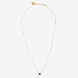 Collier cab ovale labradorite