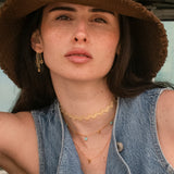 Multi-colored gold necklace - CASSIOPEE