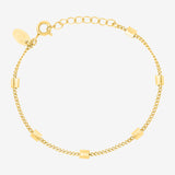 Bracelet doré chaine simple - CARRE