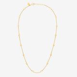 Collier doré chaine simple - CARRE