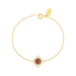 BRACELET CHAKRAS "I AM" GRENAT