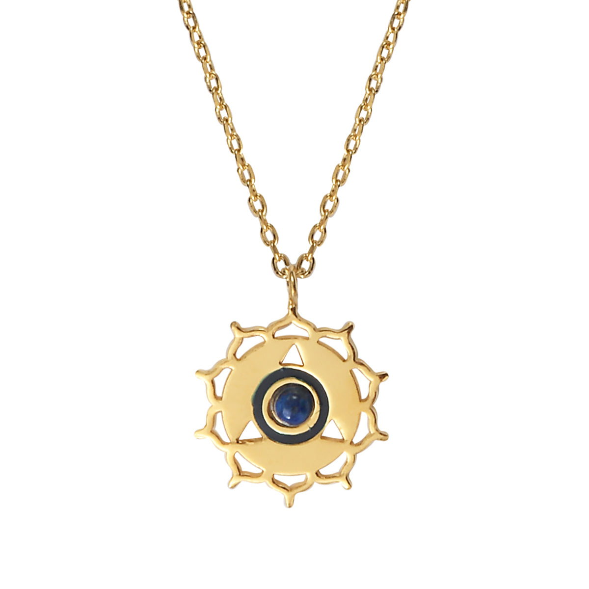 COLLIER CHAKRAS "I SPEAK" LAPIS LAZULI