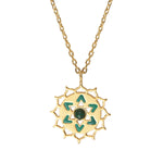COLLIER CHAKRAS "I LOVE" MALACHITE