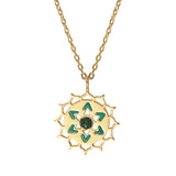 COLLIER CHAKRAS "I LOVE" MALACHITE