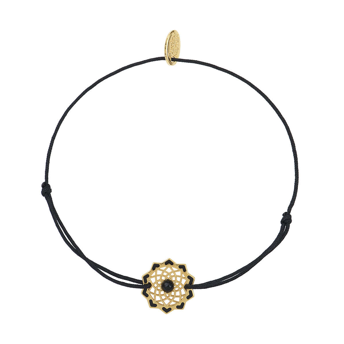BRACELET CORDON CHAKRAS "I KNOW" ONYX