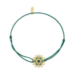 BRACELET CORDON CHAKRAS "I LOVE" MALACHITE