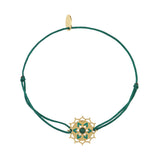 BRACELET CORDON CHAKRAS "I LOVE" MALACHITE