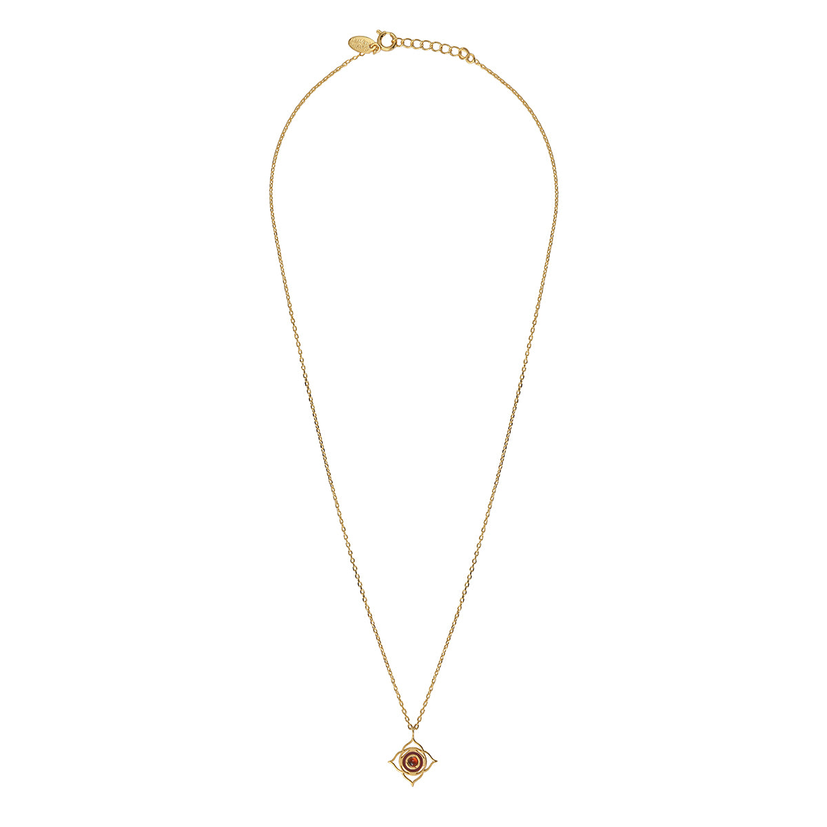 COLLIER CHAKRAS "I AM" GRENAT