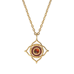 COLLIER CHAKRAS "I AM" GRENAT
