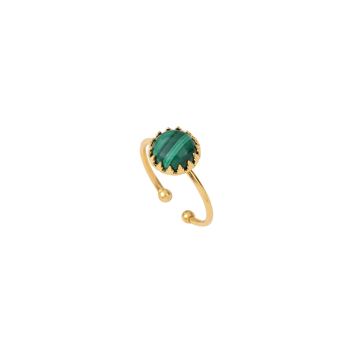 BAGUE CORDELIA MALACHITE