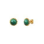 BOUCLES D'OREILLES CORDELIA MALACHITE