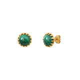 BOUCLES D'OREILLES CORDELIA MALACHITE