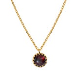 COLLIER CORDELIA GRENAT
