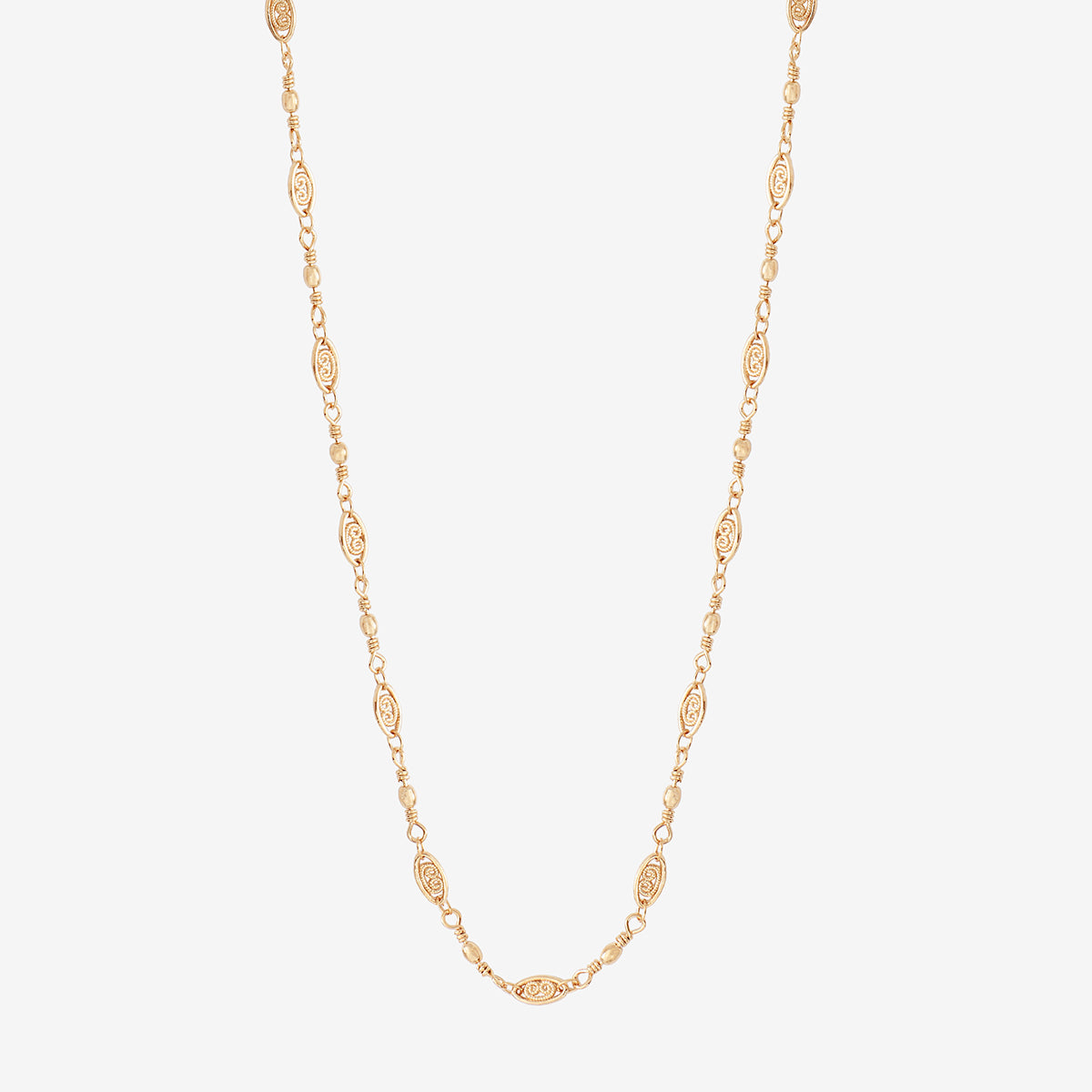 COLLIER DORÉ BAROQUE - CHAINES SIMPLES