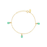 BRACELET CHRYSOPRASE DORÉ - DANAE
