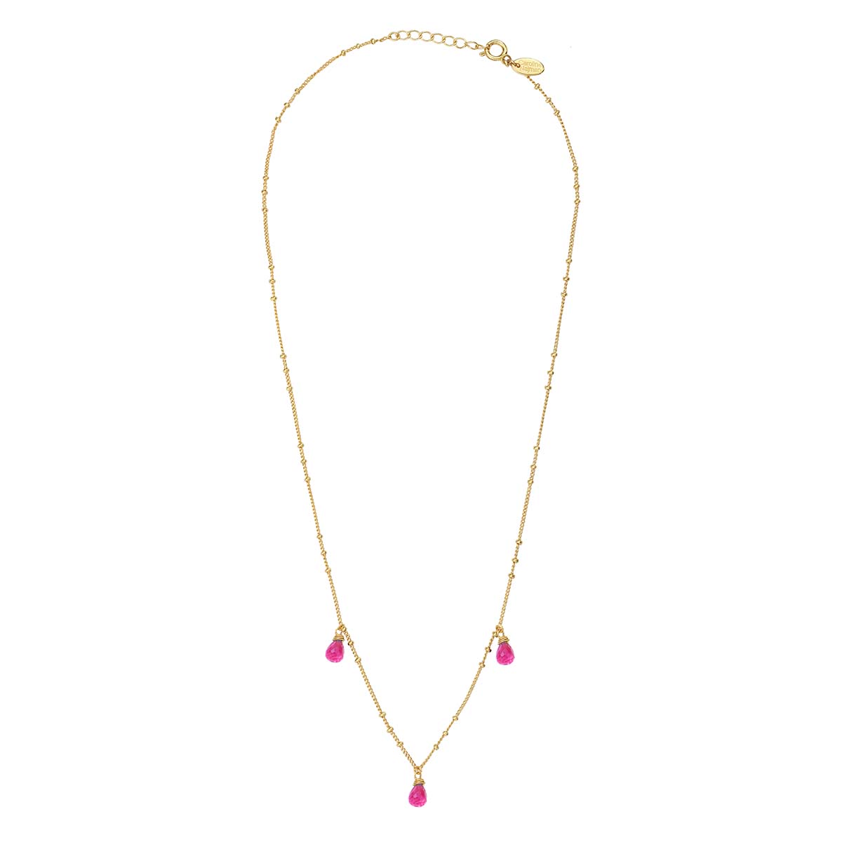 COLLIER ONYX ROSE DORÉ - DANAE
