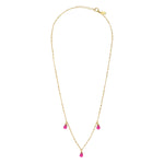 COLLIER ONYX ROSE DORÉ - DANAE