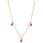 COLLIER ONYX ROSE DORÉ - DANAE