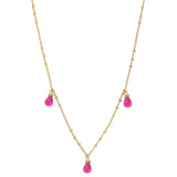 COLLIER ONYX ROSE DORÉ - DANAE