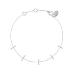 BRACELET BARRETTE ARGENT -  DISCO