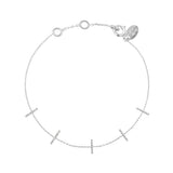 BRACELET BARRETTE ARGENT -  DISCO