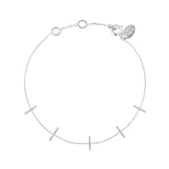 BRACELET BARRETTE ARGENT -  DISCO