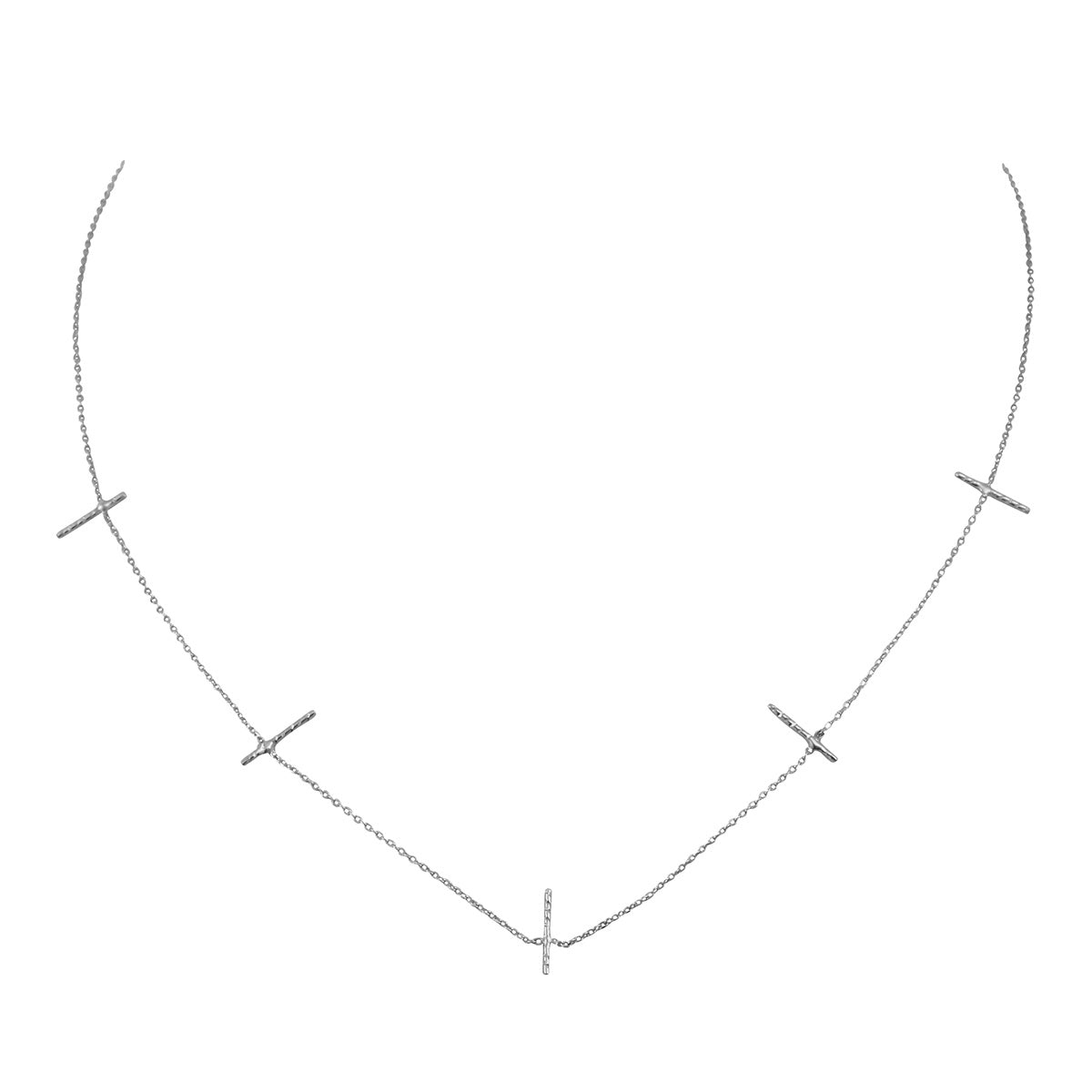 COLLIER BARRETTE ARGENT - DISCO