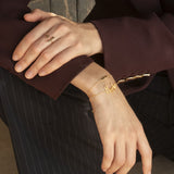 Bracelet doré rock - BLING