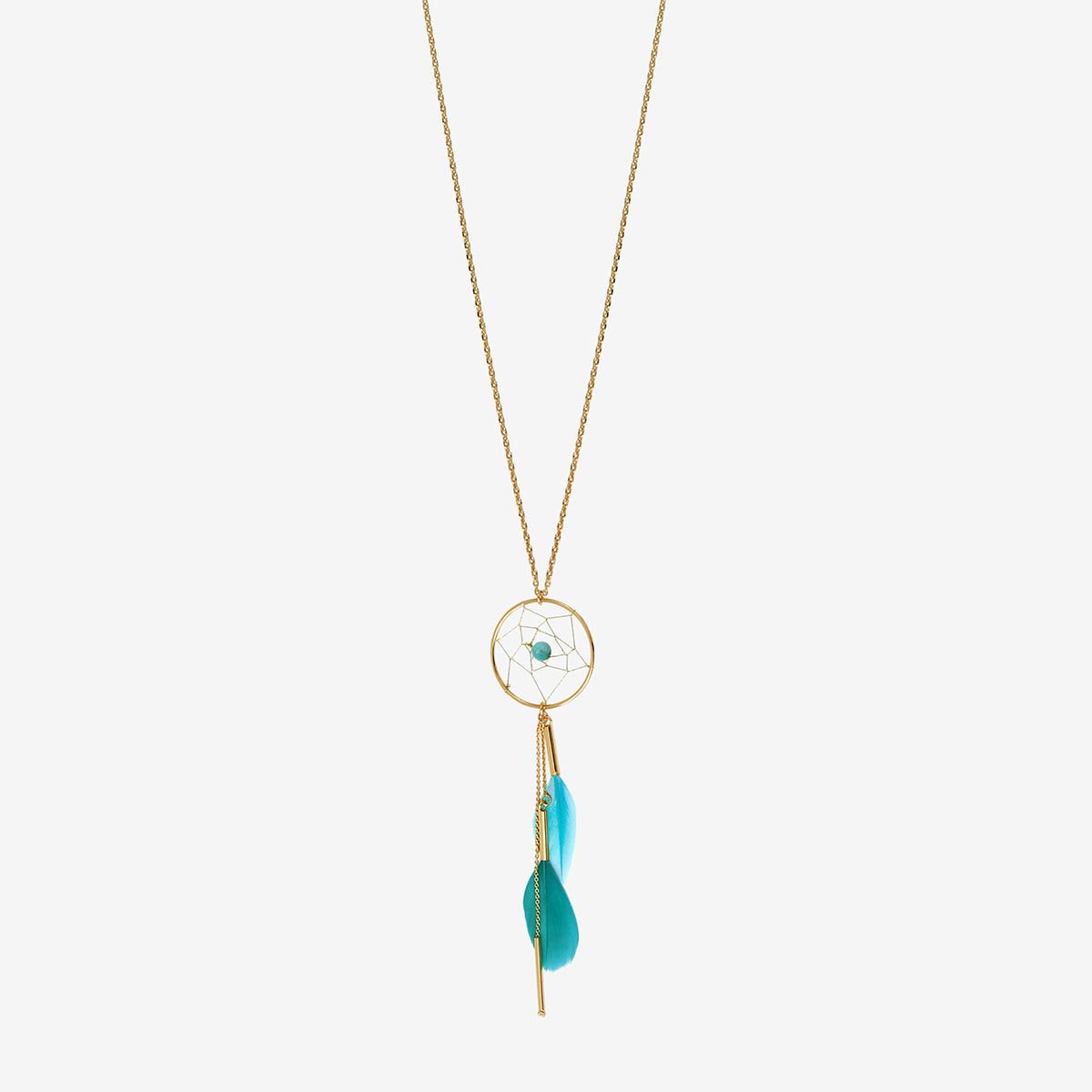 COLLIER SAUTOIR DORÉ - DREAM CATCHER