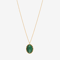 Collier doré malachite petit modèle - DUBARRY