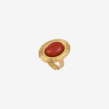 Bague ovale EDEN cornaline
