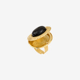 Bague ovale EDEN onyx