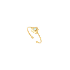 BAGUE DORÉE - ELEVEN PACIFIC OPAL