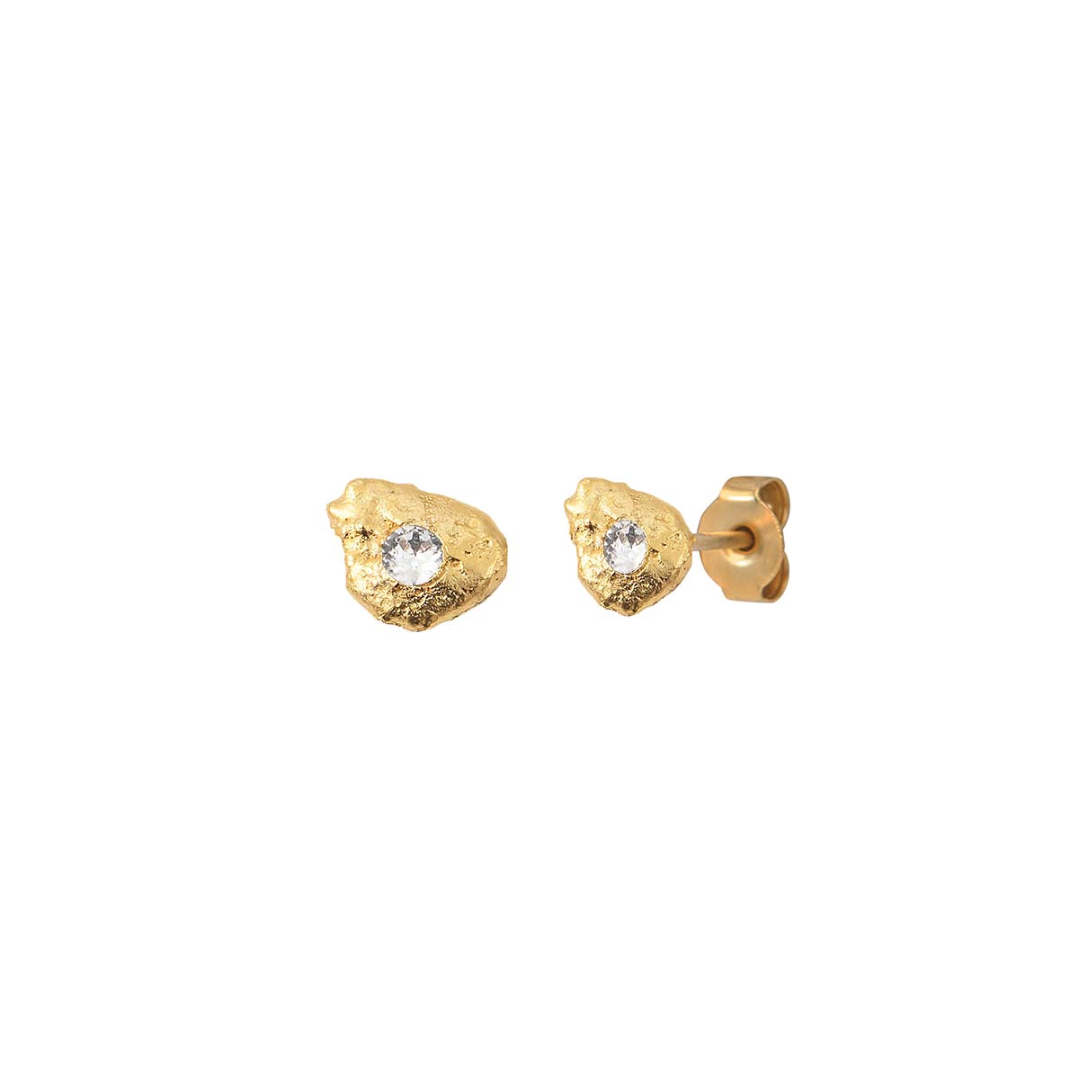 BOUCLES D'OREILLES DORÉES - ELEVEN