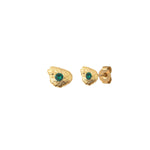 BOUCLES D'OREILLES DORÉES EMERALD - ELEVEN