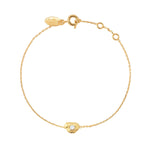 BRACELET WHITE OPAL DORÉ-  ELEVEN