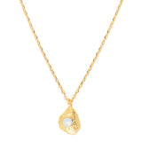 COLLIER WHITE OPAL DORÉ - ELEVEN