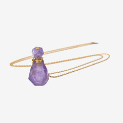 Collier doré améthyste - ELIXIR
