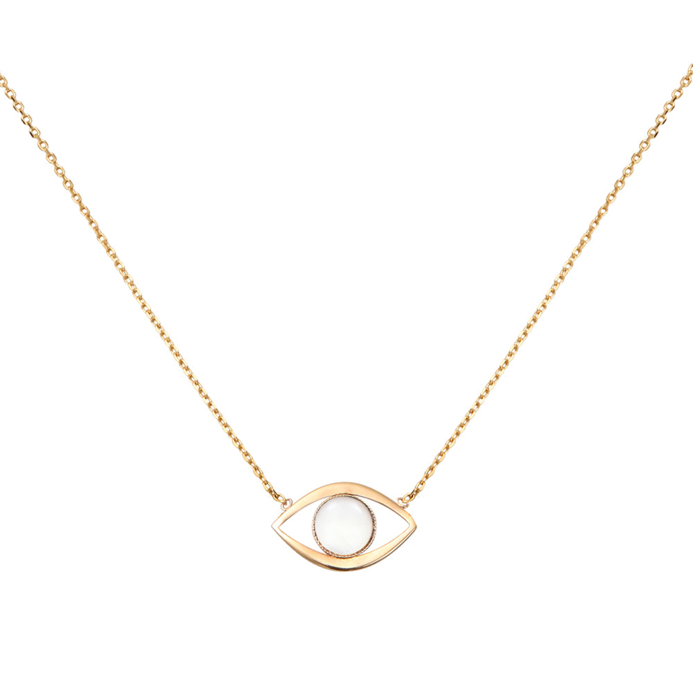 COLLIER EROS GRAND MODELE NACRE BLANCHE