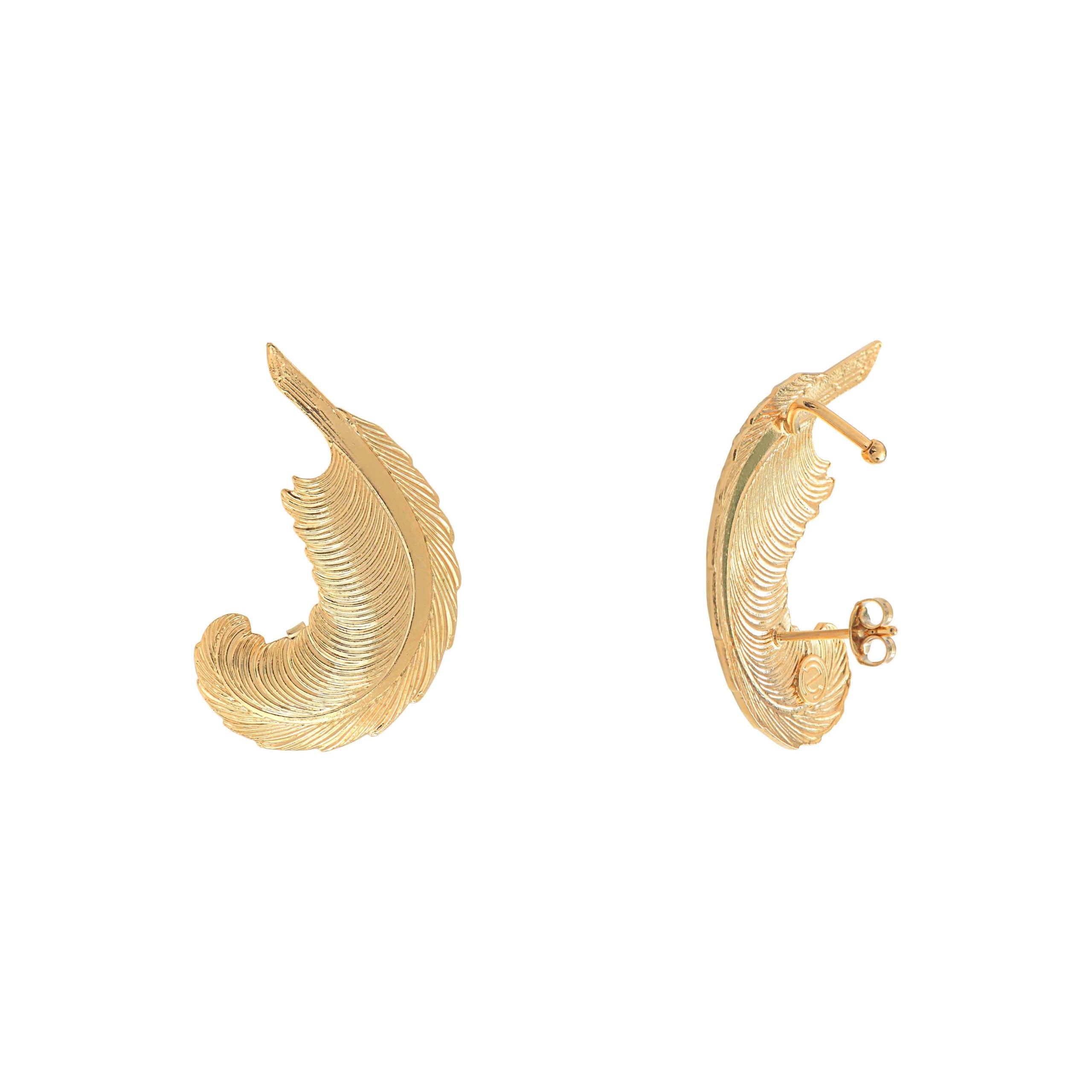 BOUCLE D'OREILLE FEATHER UNITAIRE