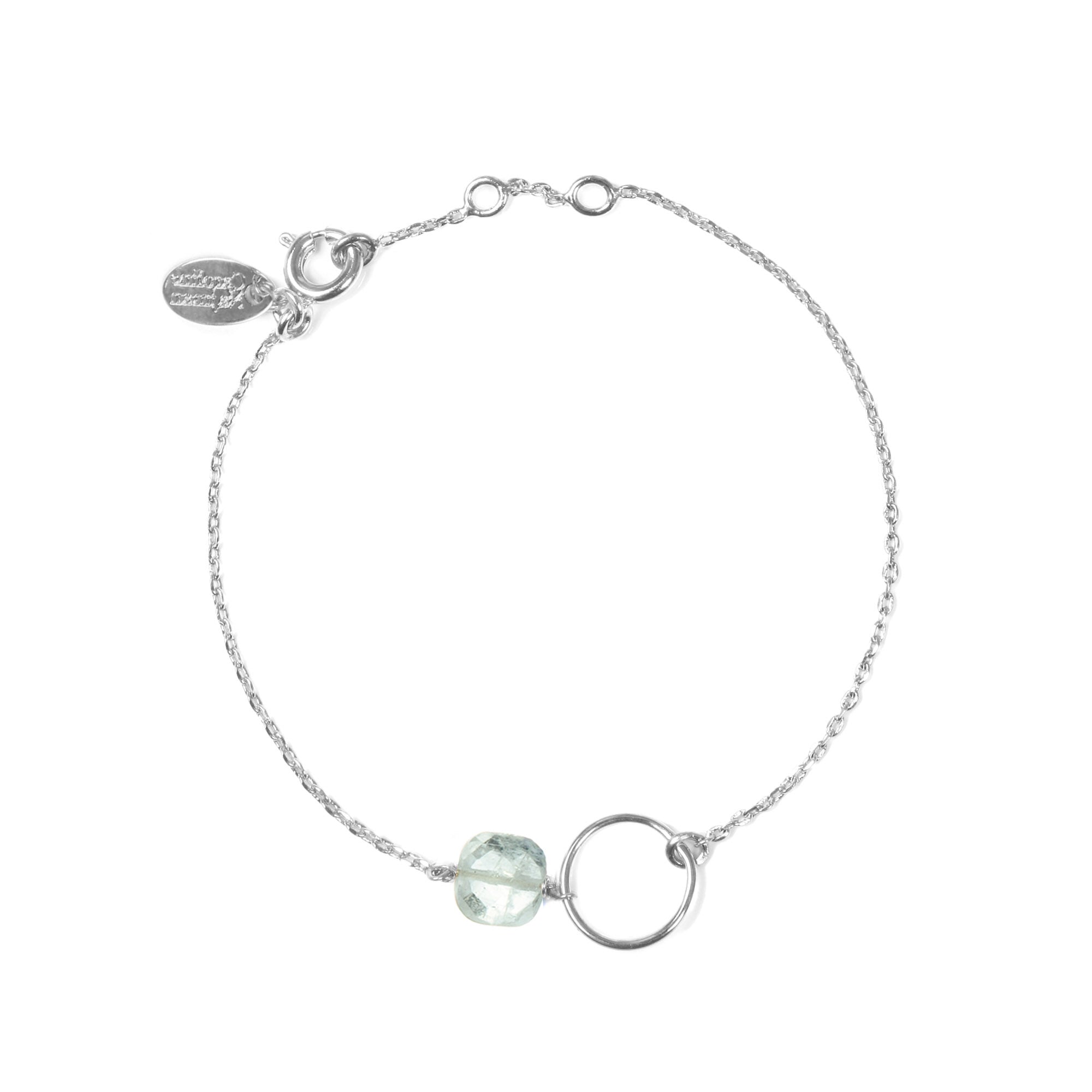 BRACELET AIGUE MARINE ARGENT - FIDJI