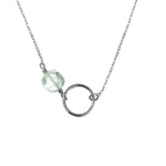 COLLIER AIGUE MARINE ARGENT -  FIDJI