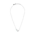 COLLIER AIGUE MARINE ARGENT -  FIDJI
