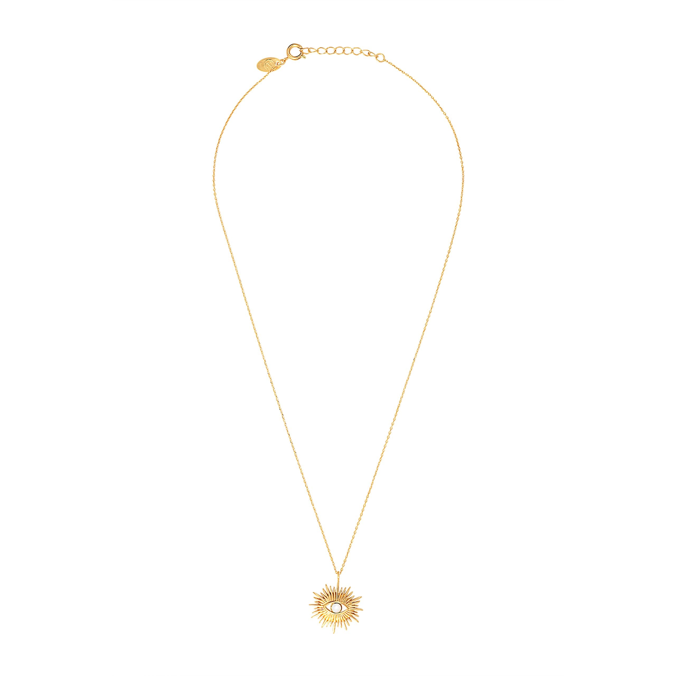 COLLIER NACRE BLANCHE  DORÉ -  FREYA