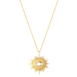 COLLIER NACRE BLANCHE  DORÉ -  FREYA