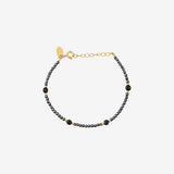 Bracelet INDIE AMANTE hematite/onyx
